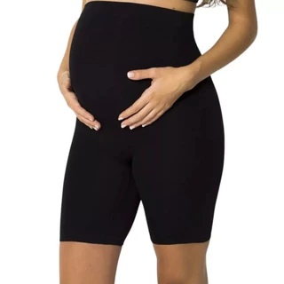 Short Bermuda Legging Gestante Gravida Cós Alto Confortável Maternidade Gestação Feminina