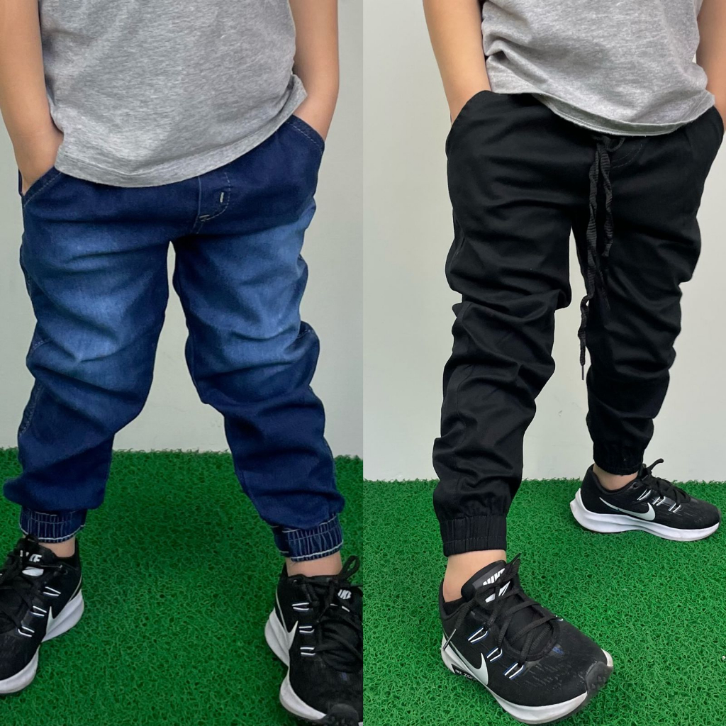 Kit Calças Jogger Bebê Infantil Juvenil Calça de criança jeans
