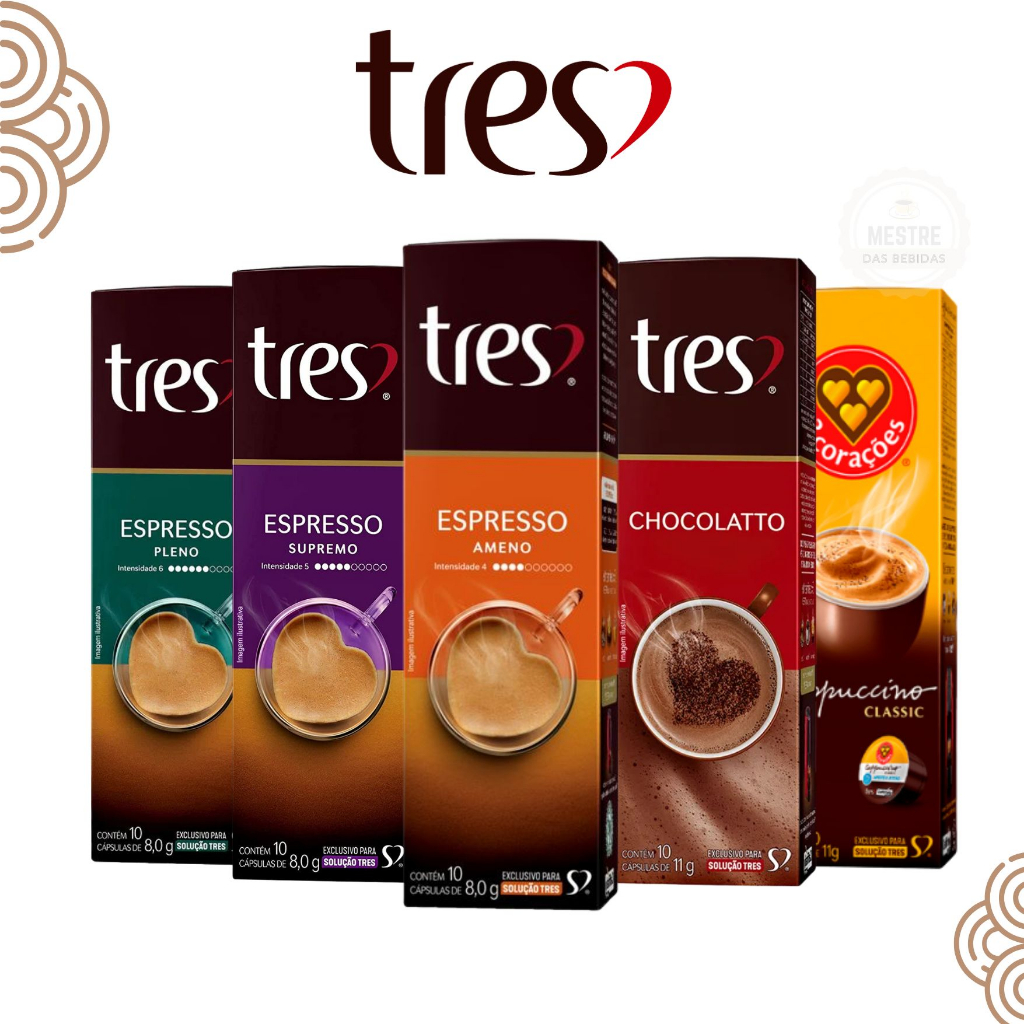 KIT 50 Cápsulas Café TRES Corações - Promoção