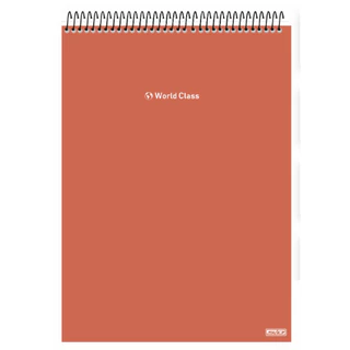 CADERNO UNIVERSITÁRIO 1M ESPIRAL SUPERIOR 80FLS – WORLD CLASS
