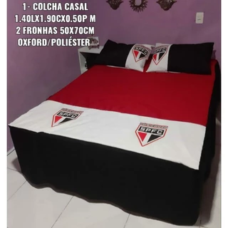 Jogo cama São Paulo todos os tamanhos Solteiro, Casal, Queen, King, Fronha, Cortina