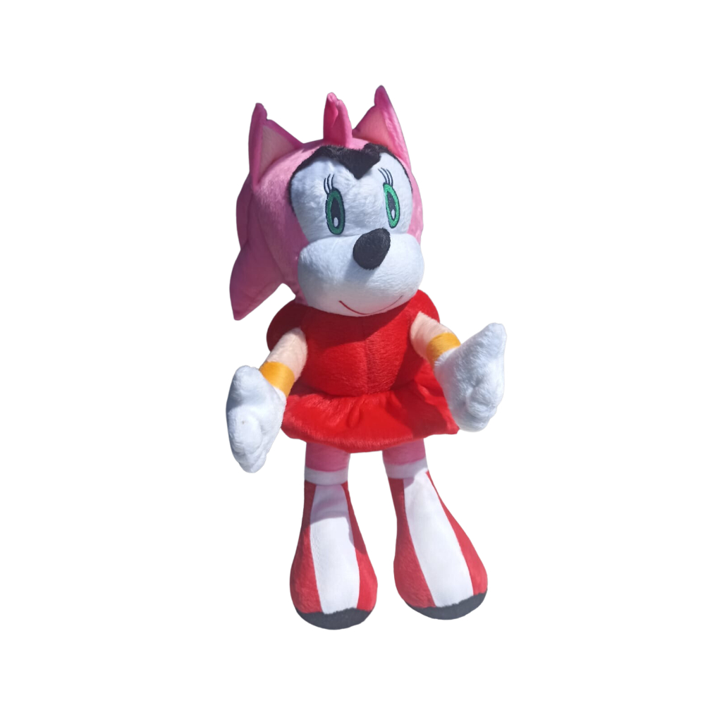 Sonic The Hedgehog Pelúcia Amy Rose Em vestido Vermelho Oficial em Promoção  na Americanas