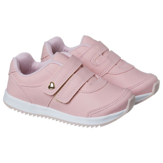Tênis Feminino Infantil Menina Escolar - Café com Leite