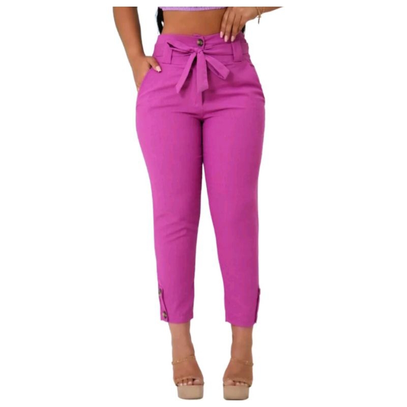 Calça Alfaiataria Imitação Zara Pink - GRINGAS STORE