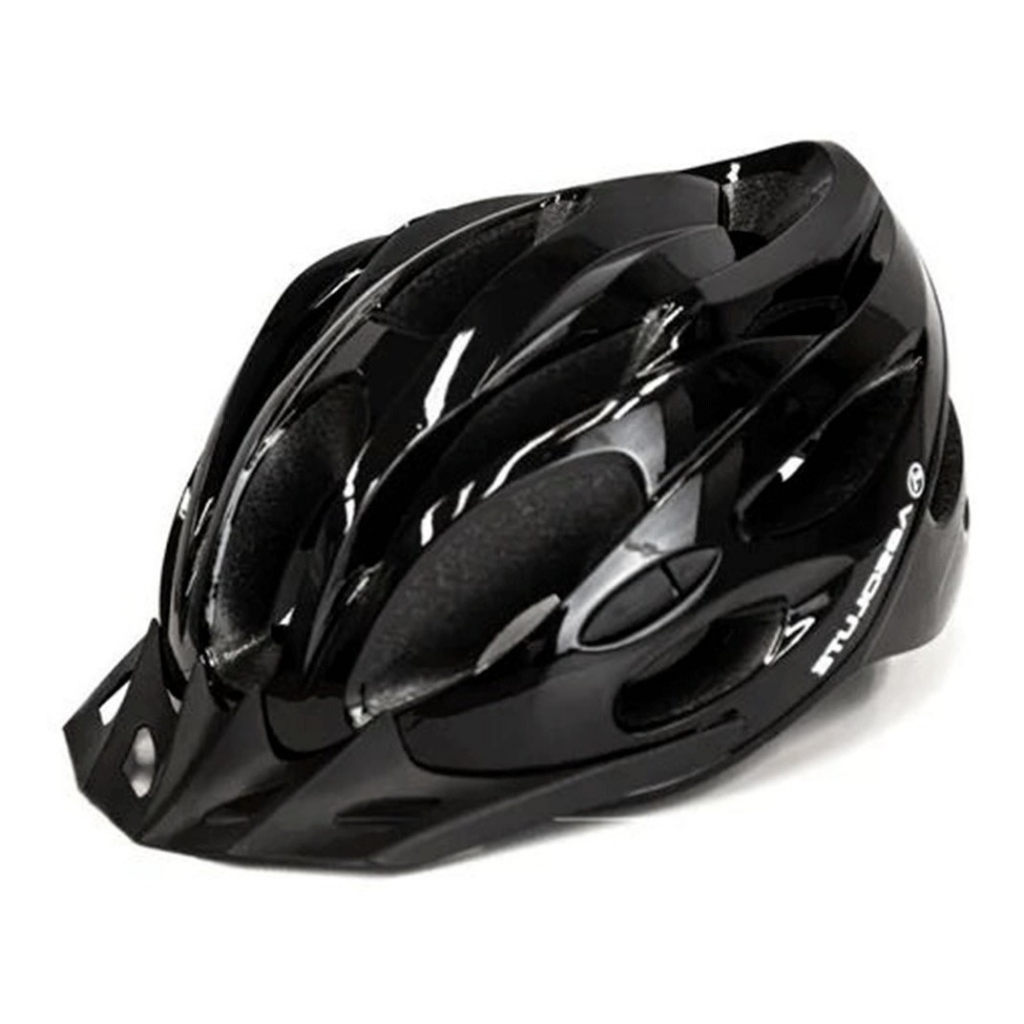 Capacete De Ciclismo Absolute Nero Preto G Com Led Tamanho Ajustável Com Viseira Removível