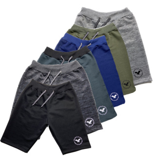 Kit 6 Bermudas short Infantil Masculina Moletom Moletinho Menino criança várias cores 02 a 12 anos