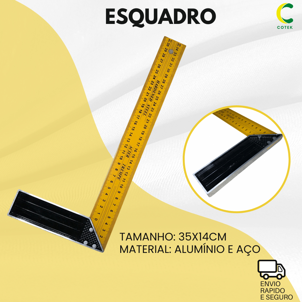 Esquadro Resistente 14 Polegadas Profissional Ferramentas Casa Nível 60cm Prumo Abs Resistente 3 Bolhas