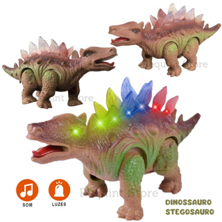 Estegosaurus Dinossauro que Anda e Acende a Luz - Loja Big