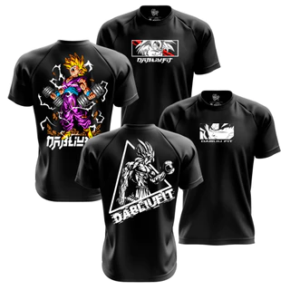 Kit Camisa Academia Anime Dry Fit Goku Vegeta Gohan Broly Coleção Dabliufit