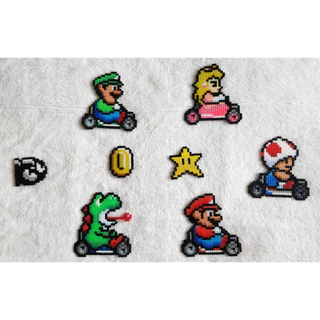 Chaveiro / Imã de Geladeira - Mario Kart Pixel Art