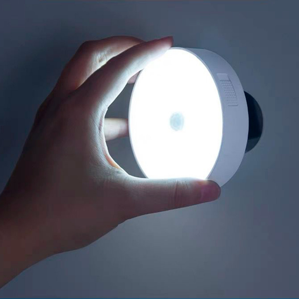 Bicolor Lâmpada Led Sem fio com Sensor de Presença Luminária recarregável