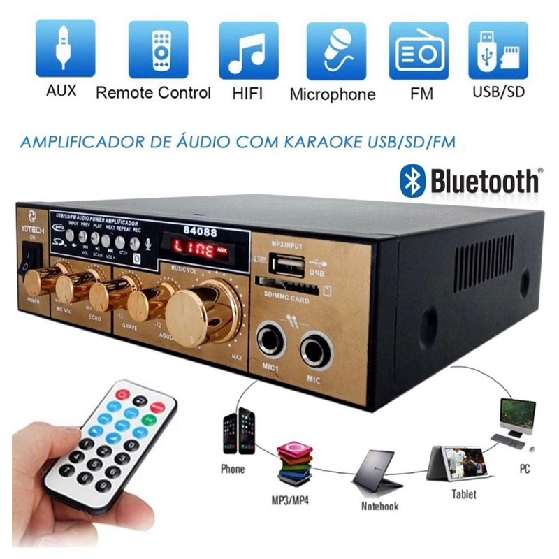5.1 Channel Home 500W Amplificador De Casa Wireless Digital Video  Amplificadores De Bluetooth Amplifier - China Smart WiFi Amplifier and  Smart Bluetooth Amplifier price