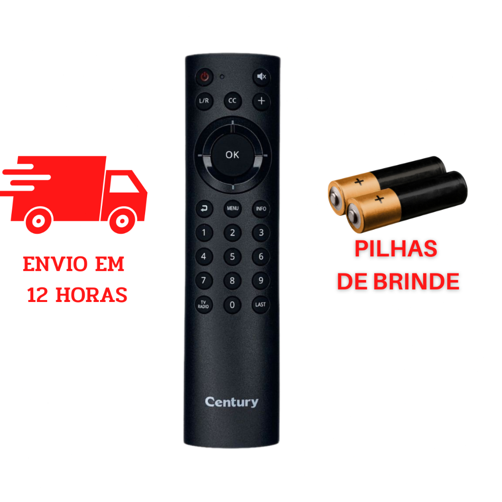 Controle Remoto Receptor Century Midiabox B5 & B5+ Original | Shopee Brasil