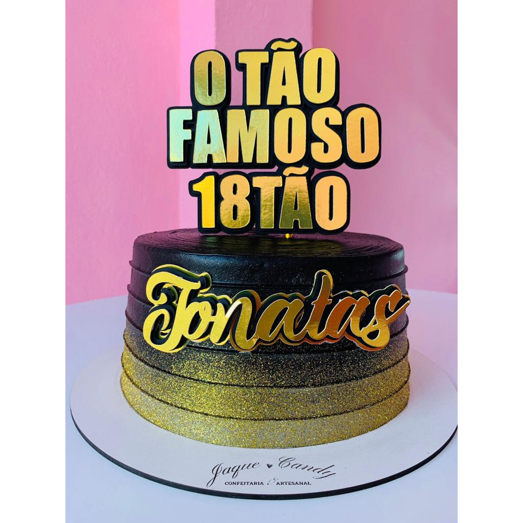 Topo de Bolo 15 Anos Coroa Aniversário - Sonho Fino Party And Cake