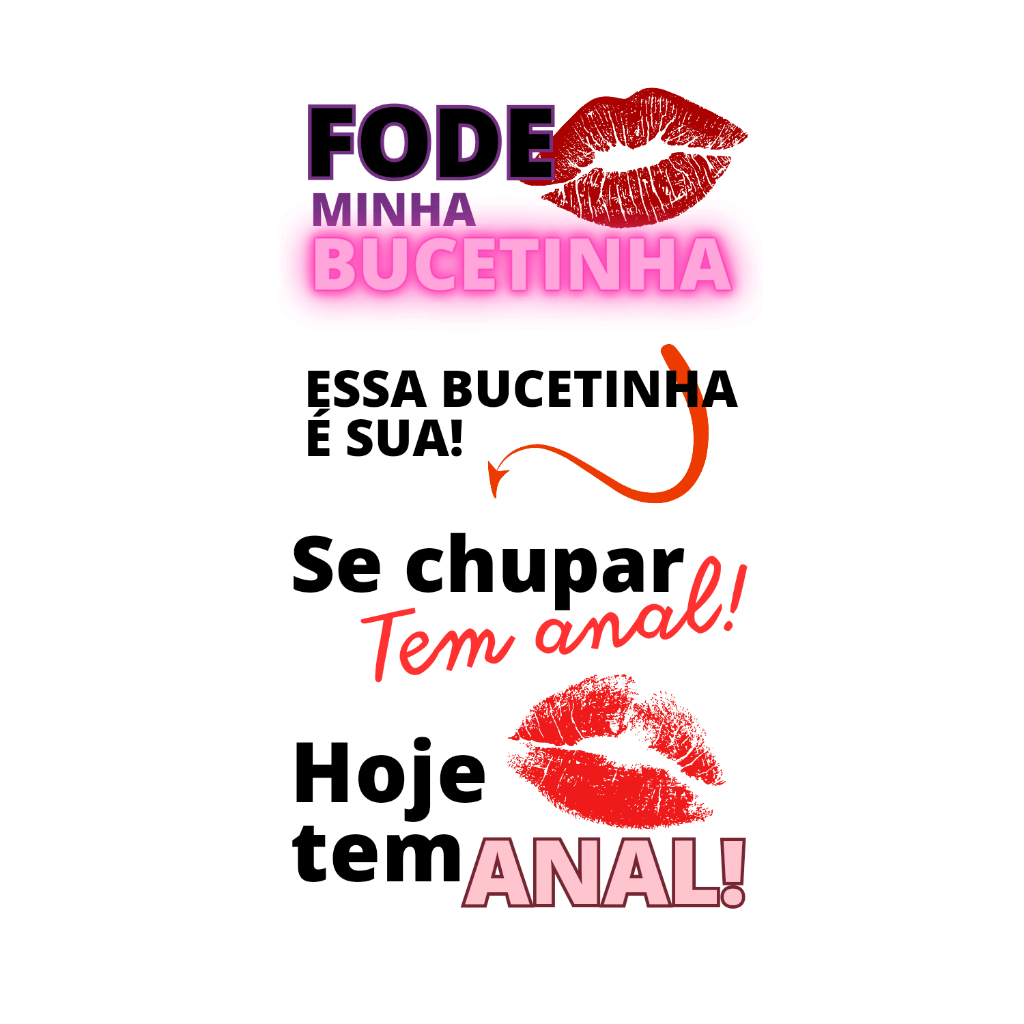 4 Frases Tatuagem Temporária Sexy Shop Depilação 1 Cartela Da G ADESIVOS  Tattoo Fake Temporário