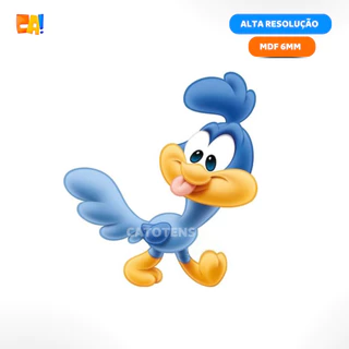 Display de chão MDF Papa Léguas realista Baby Looney Tunes 3D alta resolução 50cm / 60cm / 70cm / 80cm / 90cm / 95cm catotens