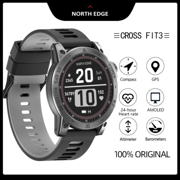 Reógio North Edge Crossfif 3 Smartwatch Gps Novo Lacrado, Strava
