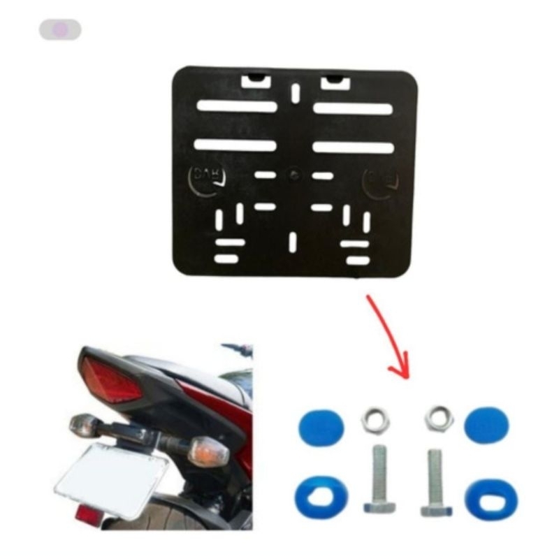 Suporte Moldura Placa Moto Padrão Mercosul