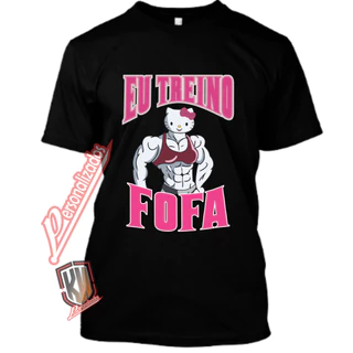 Camiseta Eu Treino Fofo Academia Camisa Treino Fofa ou Fofo