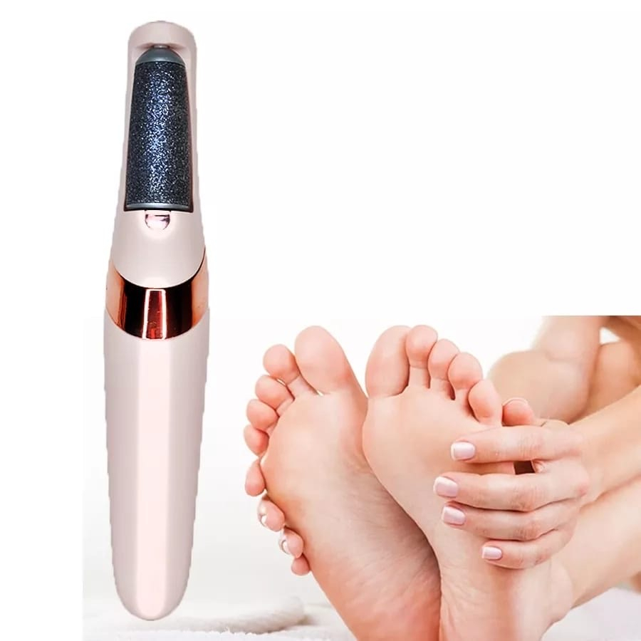 Lixador de Pé Elétrico Esfoliador Tira Calos Pedicure Portátil