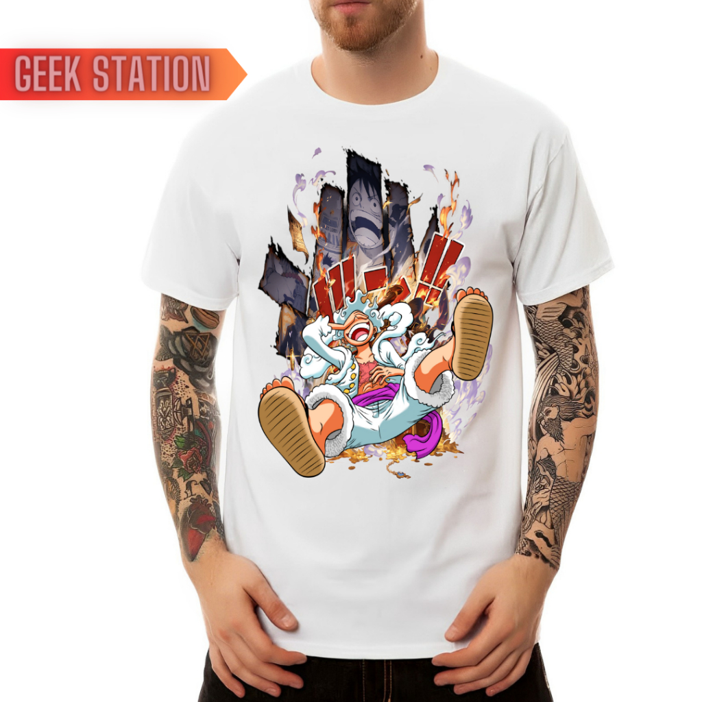 Camiseta - Luffy Gear 5 - One piece - Olhar Geek