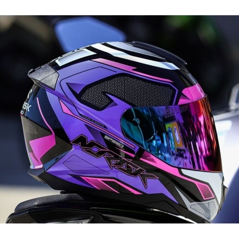 Capacete Moto Norisk Razor Preto Brilho Masculino Feminino Tamanho