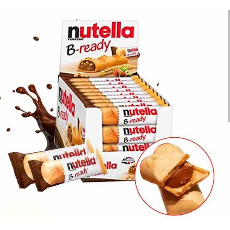 Caixa com 36 Biscoito Wafer NUTELLA B-READY 22gr cada | Shopee Brasil