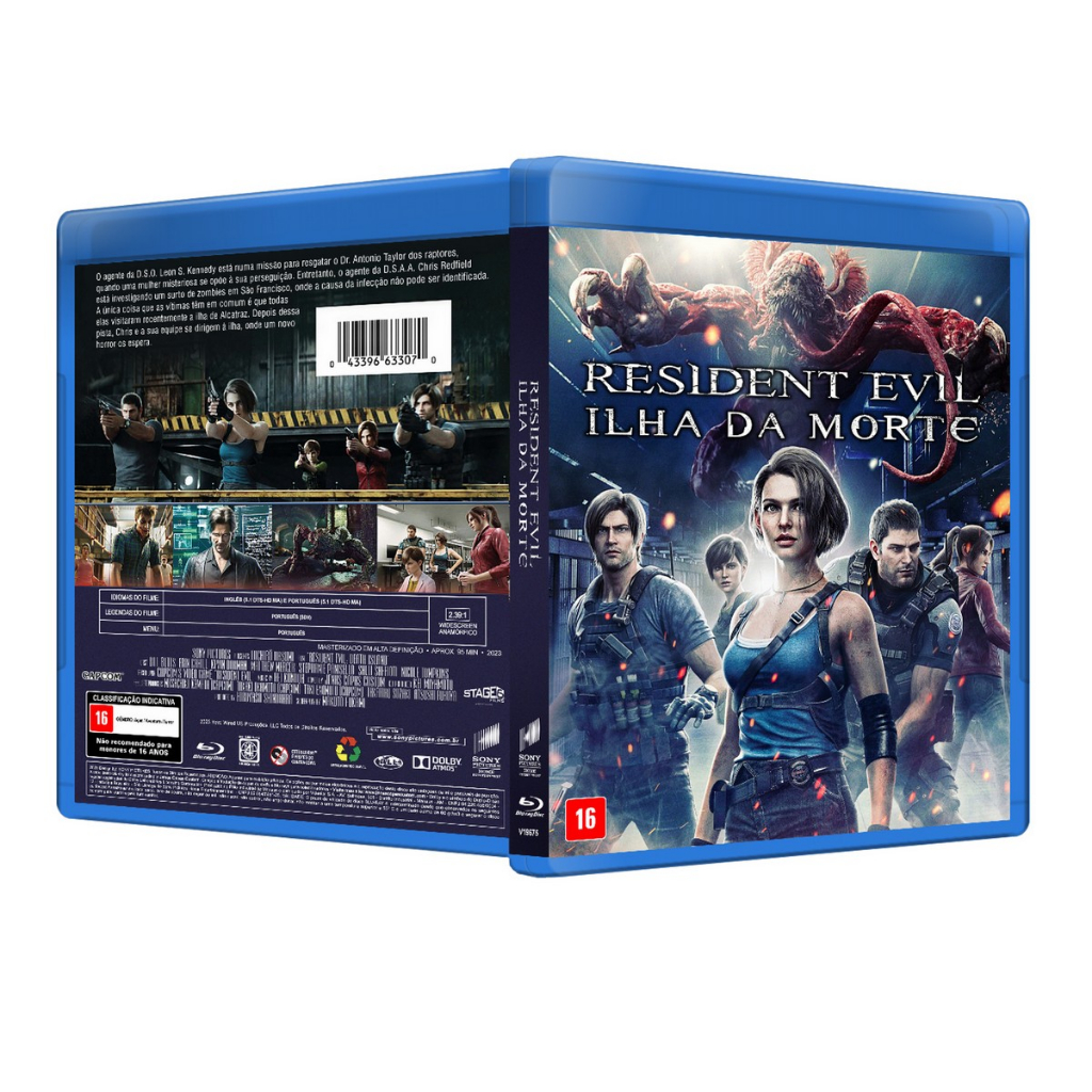 Resident Evil: Ilha da Morte O filme com capa dvd