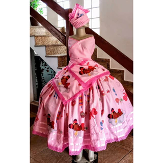 Roupa de Erê Yansã - conjunto de erê - roupa erê