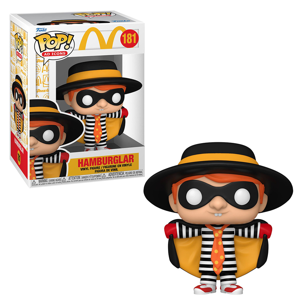 FUNKO POP AD ICONS MCDONALDS - HAMBURGLAR 181 NOVO ORIGINAL