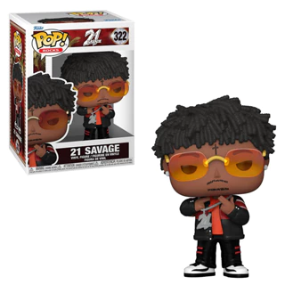 FUNKO POP ROCKS 21 SAVAGE 322 NOVO ORIGINAL em Oferta na Shopee