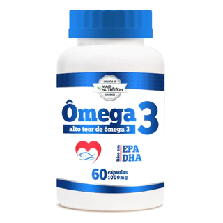 Suplemento Omega 3 1000mg - 60 Cápsulas - Mais nutrition