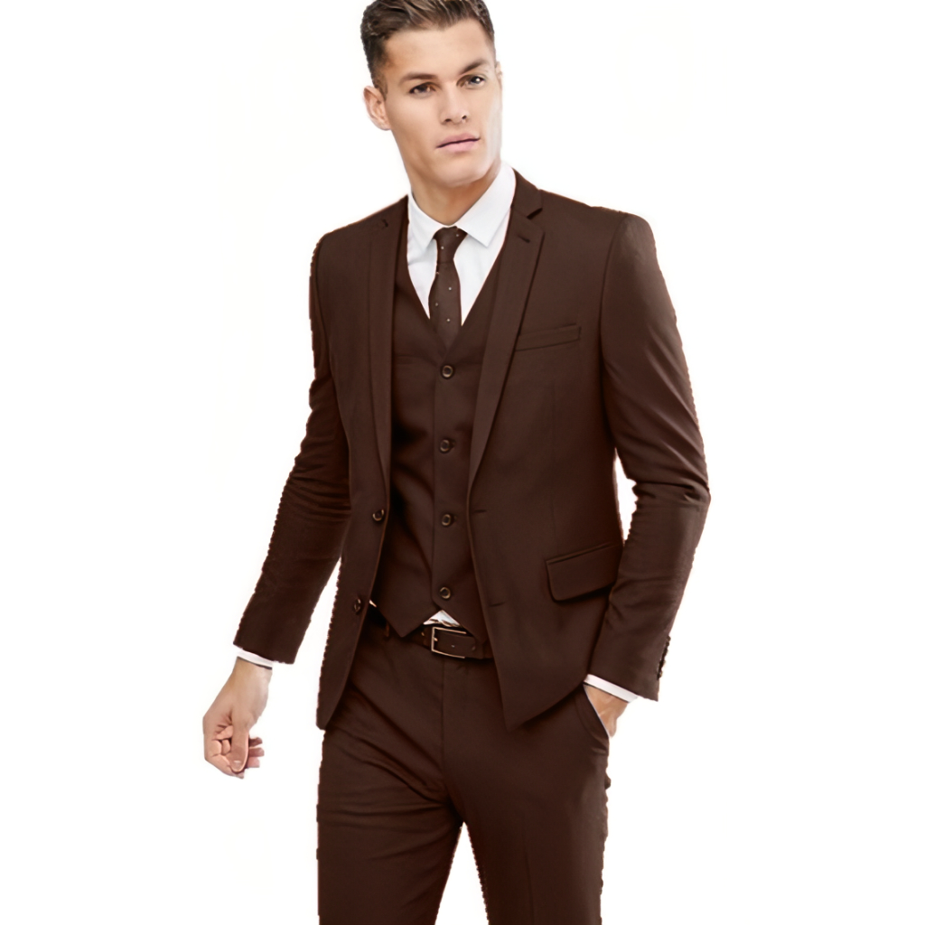 Terno Slim Marrom (Paletó + Calça) em Oxford Premium - IMPORTADO*