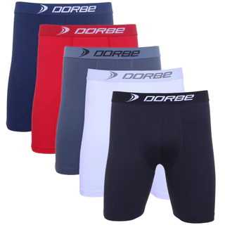 Kit 5 Cuecas Long Leg Algodão Dorbe Não Enrola Original Masculina Cueca Longa Cotton Boxer Box Masculino Ciclista Adulto Comprida.