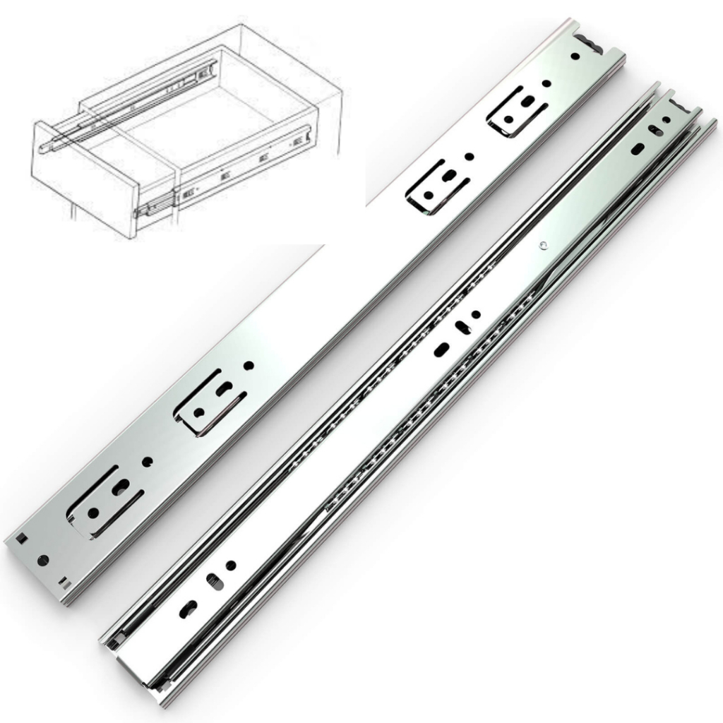 Corrediça Telescópica Para Gaveta 40cm 400mm 35kgs O PAR