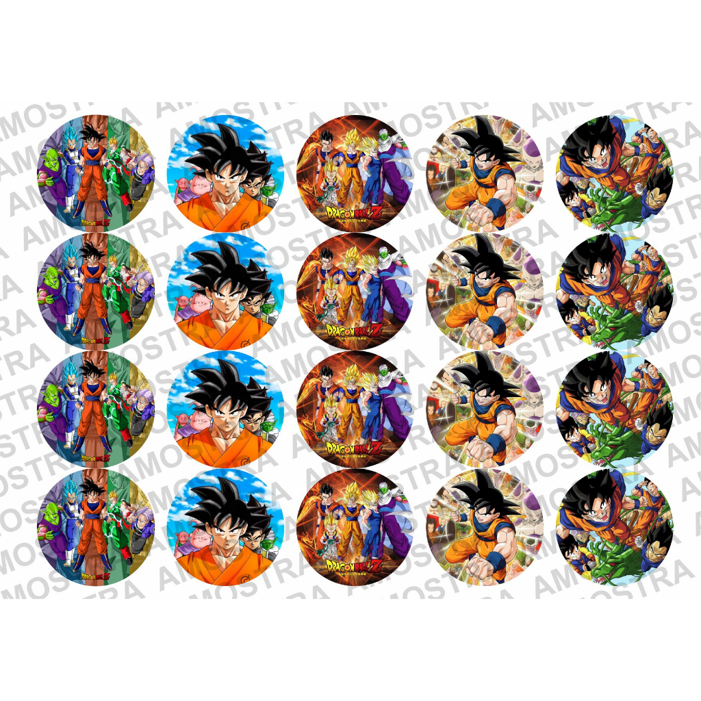 Porta Copo Bolacha Anime Dragon Ball 7 Esferas do Dragão Goku
