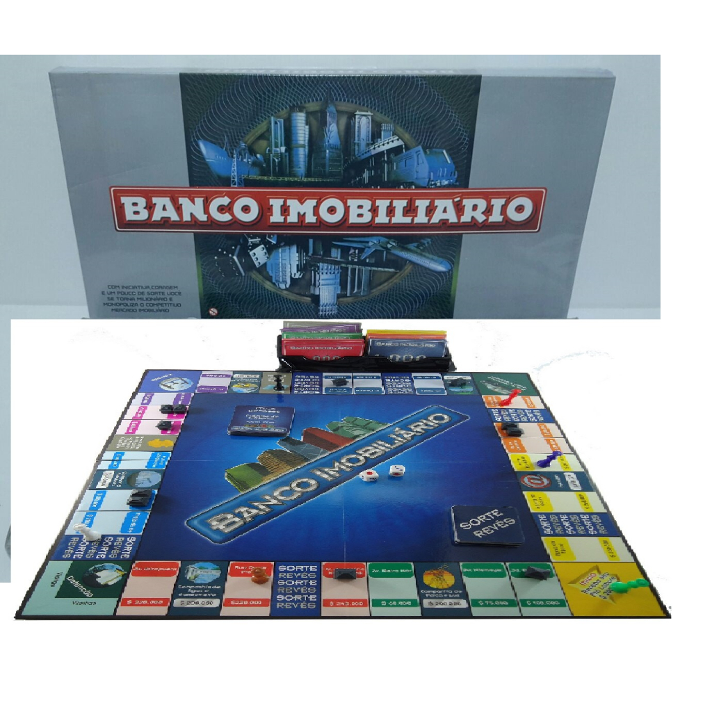 Jogo de Tabuleiro - Banco Imobiliário Cósmico - 6 Jogadores