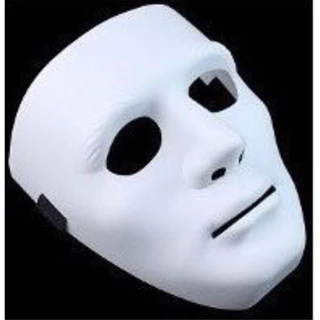Máscara Teatral Rosto Branco - Halloween - Terror - Carnaval - Festa
