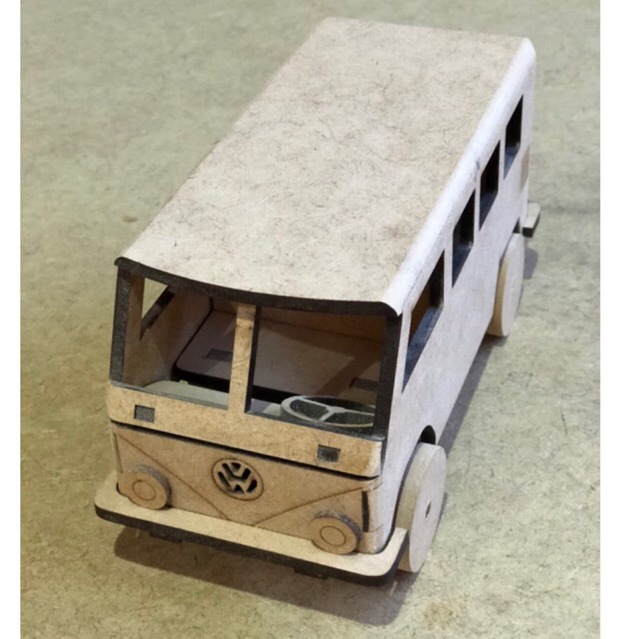 Perua Kombi em MDF Brinquedo,Decoração