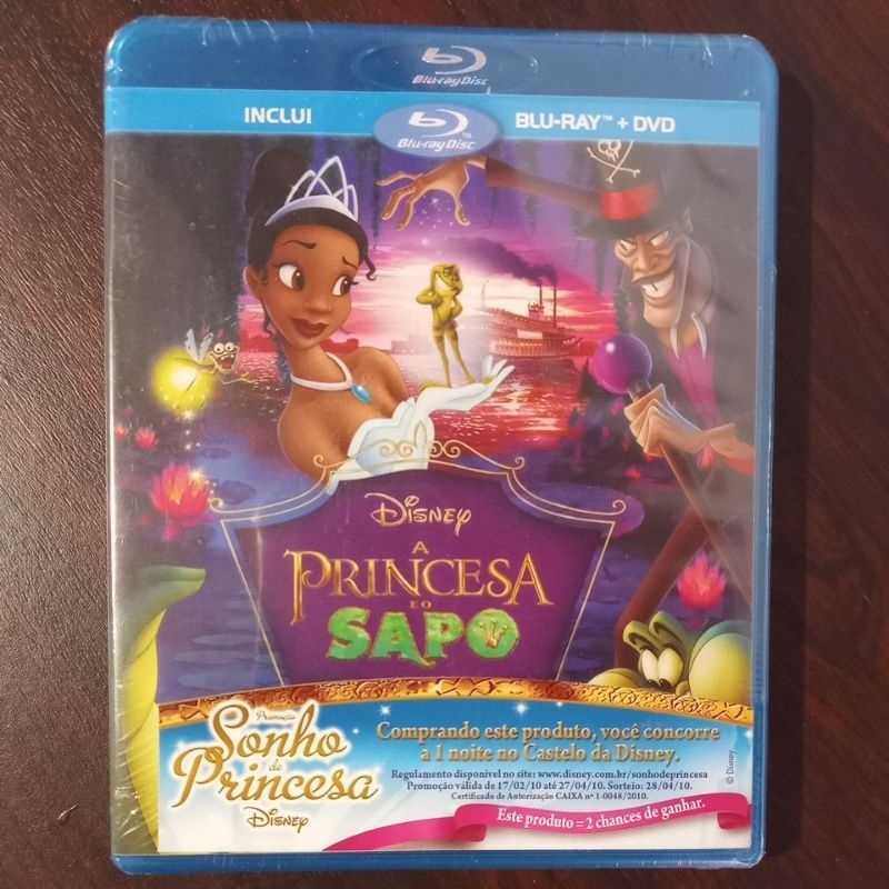 A PRINCESA E O SAPO BLU RAY+DVD ORIGINAL NOVO LACRADO | Shopee Brasil