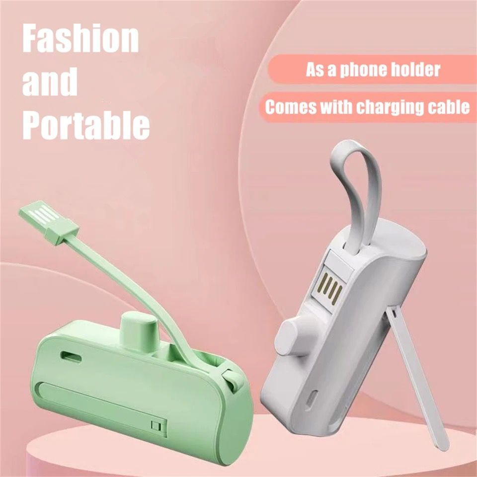Mini Carregador Portátil para Tipo c e Iphone 5000mah