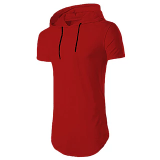 Camiseta Longline com Capuz Manga Curta Oversized C14