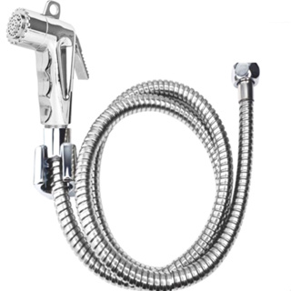 Kit Engate Mangueira Flexivel 2,00m Ducha Higienica com Gatilho ABS Cromado