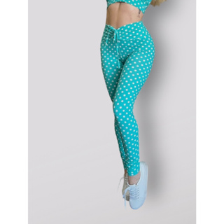 Calça legging básica Verde Agua