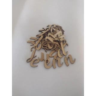 kit com 4 alfabeto em mdf em Oferta na Shopee