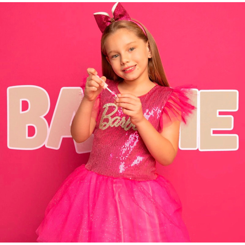 Cosplay filme Barbie - Fantasia infantil