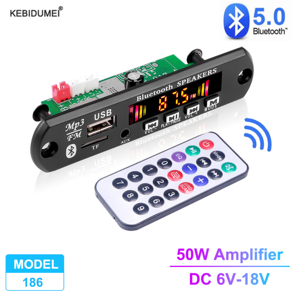 Placa Decodificadora Amplificada 50w 2x25w Usb Bluetooth P2