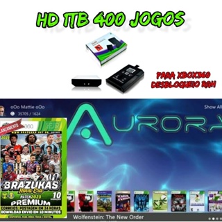 HD de 1TB Lotado com 179 Jogos para Xbox 360 RGH 