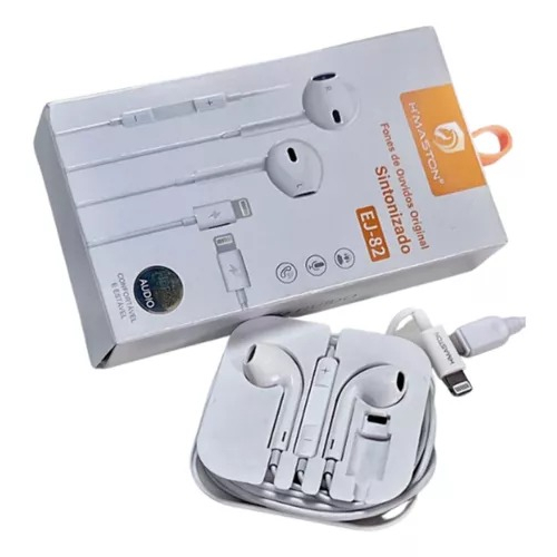 Fone De Ouvido Com Fio Para iPhone Original H´maston Ej-82
