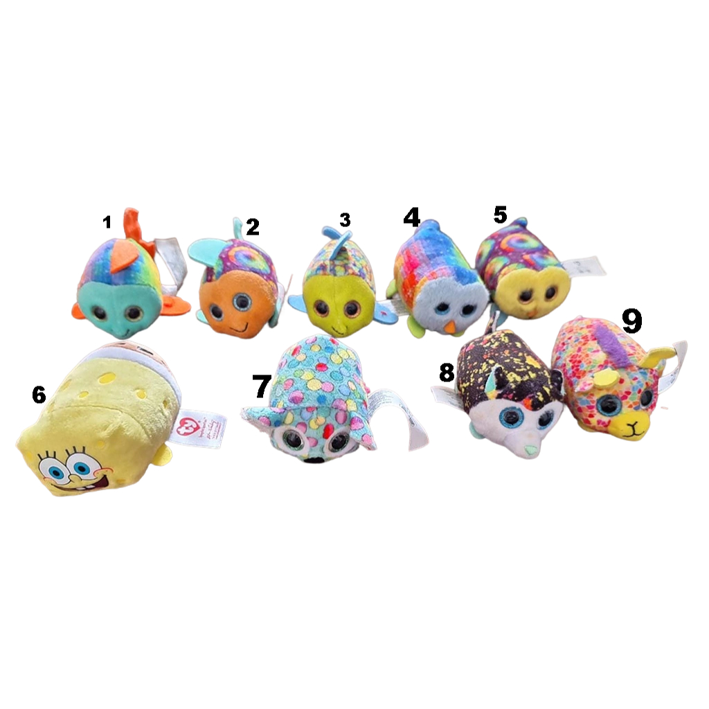 Brinquedos Pelúcia Animais Cachorro Tigre Peixe Bob esponja Ty Mc Donalds Desapego (unidade)